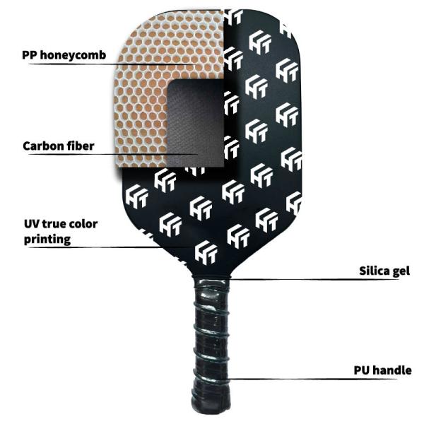 5-80 Age Group PP Honeycomb Core Pickleball Paddle Racket with Thermoformed Design