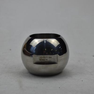 Floating Straight Through Valve Ball One Piece Ball Valve with Mirror Polished Surface
