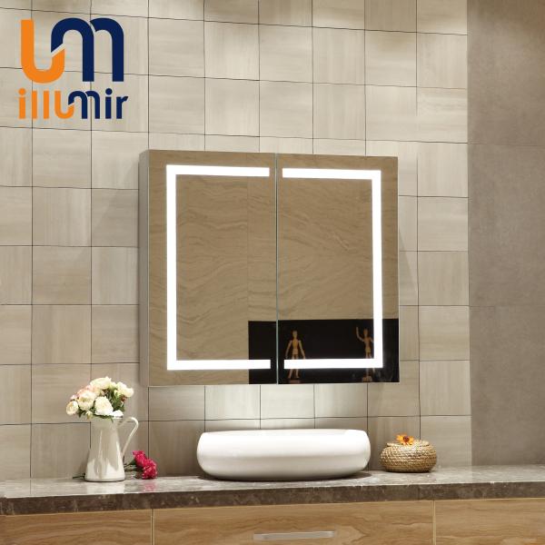 Armário de banheiro montado na parede com estilo moderno leve e tensão 100-240V 50/60HZ