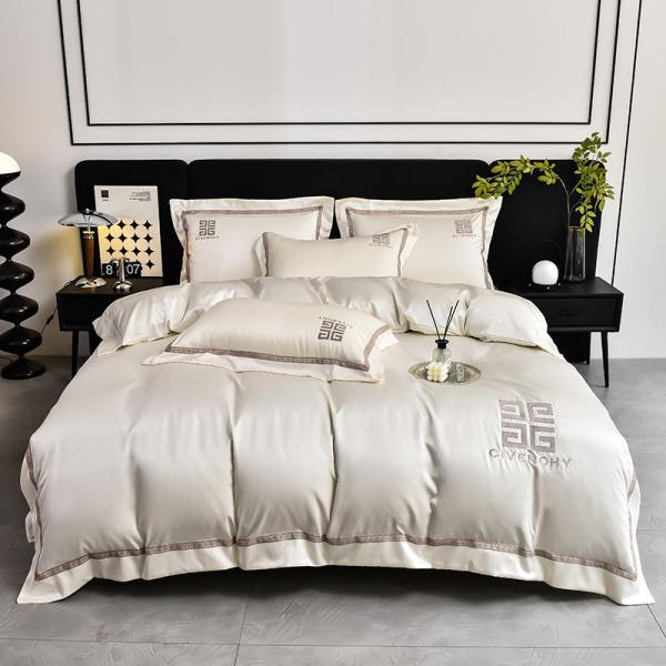 Modern Style Embroidery Duvet Cover for Wedding Luxury Bed Sheets ADS02 Cotton Sheet Set