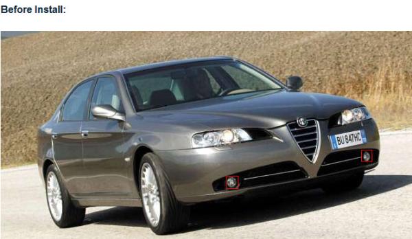 Alfa Romeo 166 LED fog light exterior led lights for car driving daylight