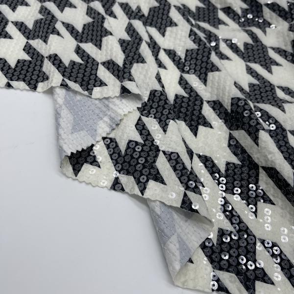 Garment Weave Waterproof Sequins Embroidery Fabric M13-010