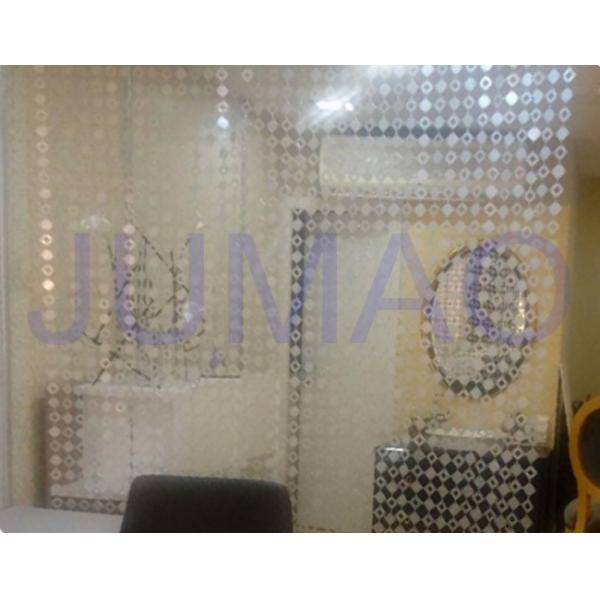 Durable Decorative Metal Curtains Light Silver Air Flow For Hotel Decoration