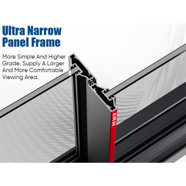 Customized Narrow Aluminum Frame French Glass Door Cloakroom Kitchen Indoor Aluminum Casement Doors