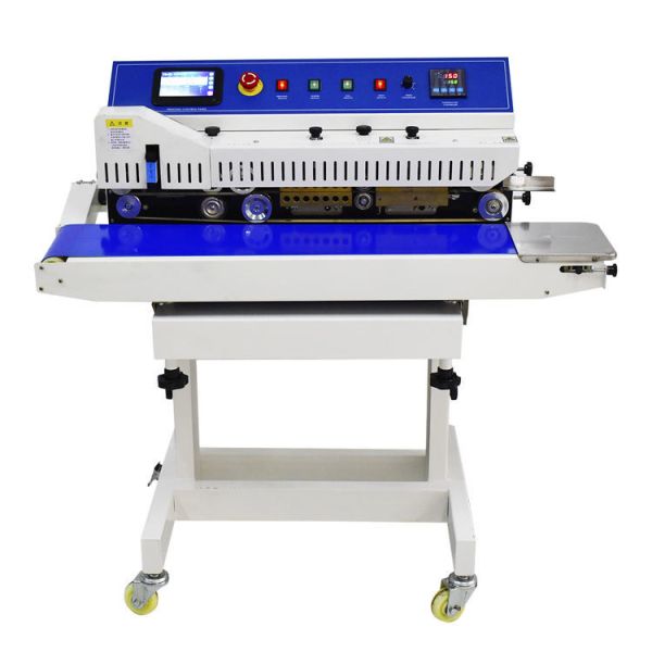 Automatic Continuous Band Sealer with 18m/min Sealing Speed 0-300℃ Temperature Range and 10mm Sealing Width