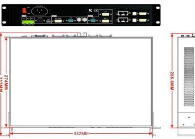 High - Definition Display Wall Controller , 2x2 Video Wall Processor A8 Card