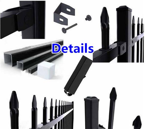 Top Industrial Garrison Steel Iron Fence 2400mm (H) x 2100mm (W)