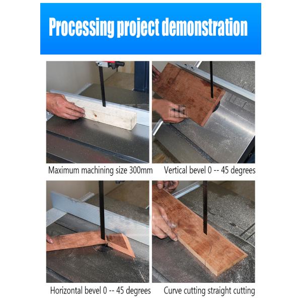 Точная столовая пила для резки древесины Вертикальная деревянная лента пила для продукта