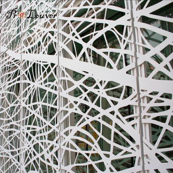 Decorative Building Facade Laser Cut Aluminum Screens for Sunshade