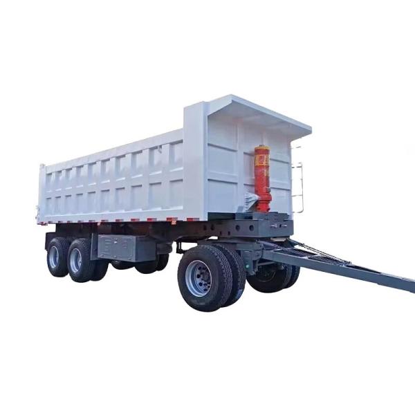 Trailers agricoles à trois essieux à barre de traction hydraulique arrière