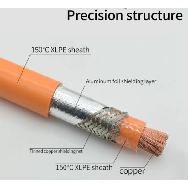 Rubber TPE XLPE EV Charging Cable High Voltage Electric Car Charging Cable