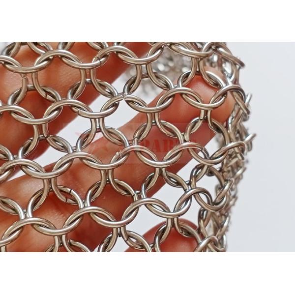 12 Mm Hanging Stainless Steel Chainmail Curtain For Exterior Wall Cladding