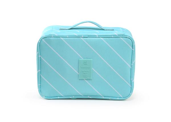 Women Travel Underwear Organizer / Makeup Bag With Different Compartments