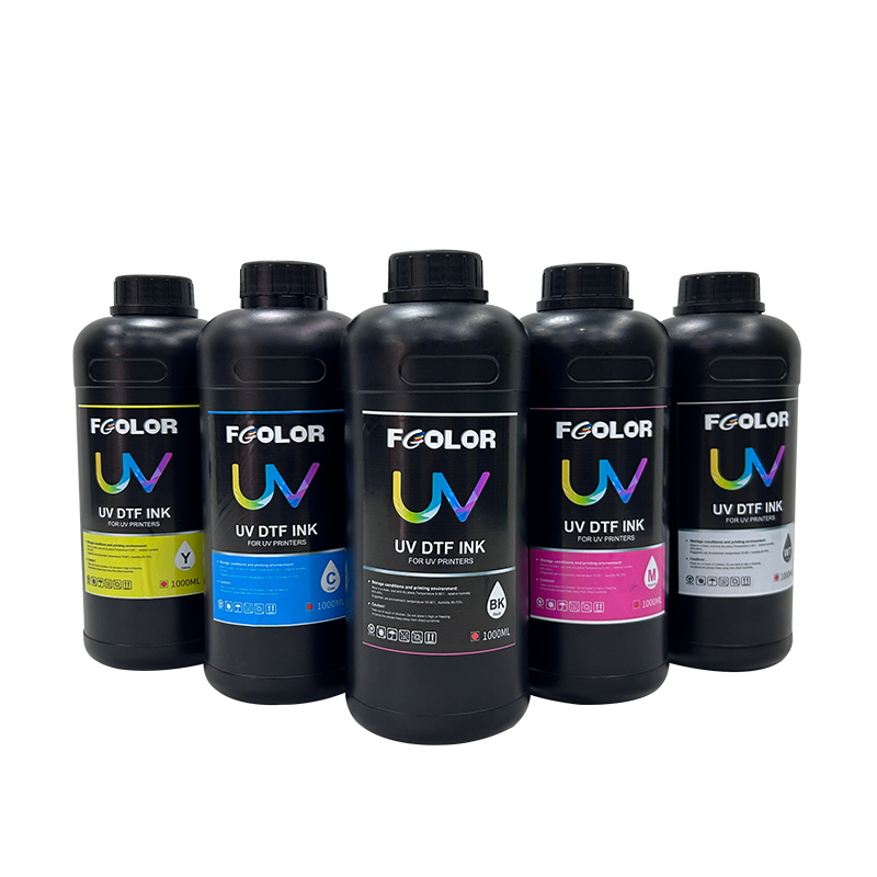High Quality 1000ML UV DTF Ink for Epson XP600 I1600 I3200 TX800  FCOLOR Transfer Ink MSDS