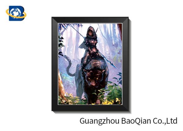 Unique 3d Gift Lenticular 3d Framed Picture With Animal /  Beautiful Girl