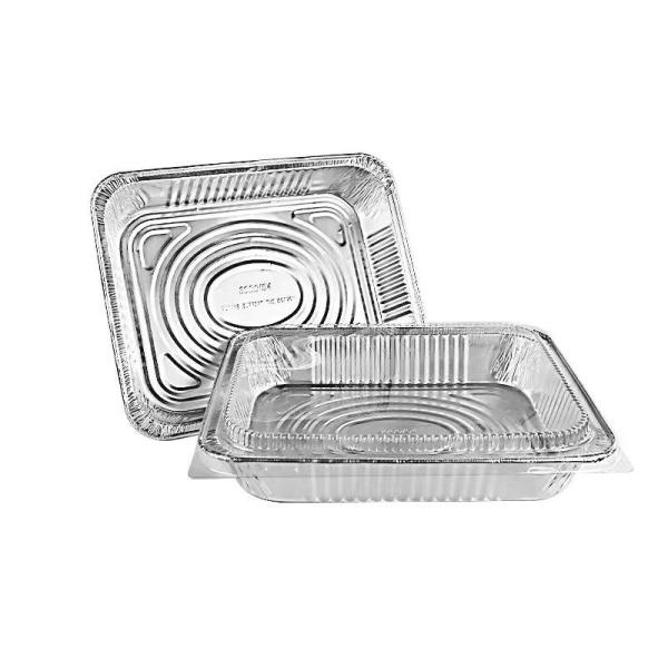 7 folha de alumínio da polegada 8011 em volta das bandejas ou do recipiente de Tray With Lid For Food