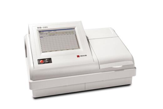 8 Channels Elisa Microplate Reader 96 Wells Single Wavelength 405 450 492 630 Filters