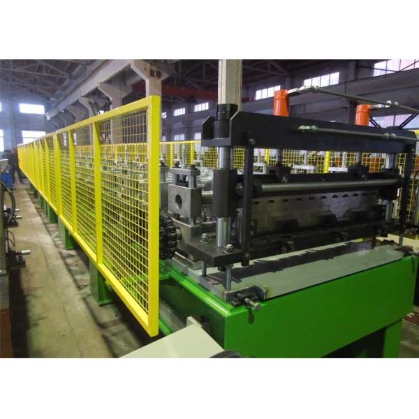 Decking Panel Floor Deck Roll Forming Machine / Building Sheet Metal Roll Former
