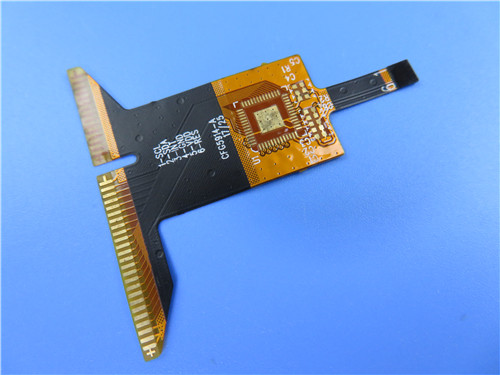 Гибкий PCB на Polyimide с укреплением нержавеющей стали и золота погружения для генератора частоты.