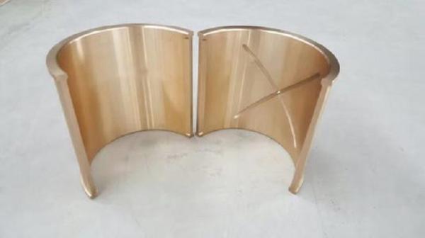 Customizable Half Moon Bearing , Sintered Bronze Bushing Low Friction Coefficient