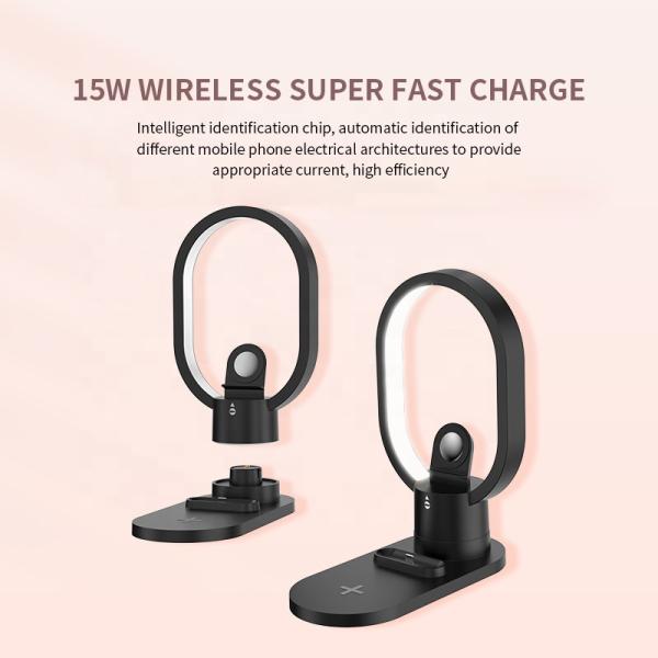 LED Magnetic Multifunctional Wireless Charger Iphone Airpods Watch Use