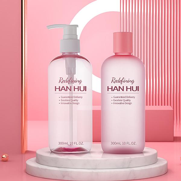 Матовое отделение контейнеров для ухода за волосами с логотипом Бостонская круглая бутылка для геля для волос