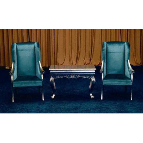 Hall Commercial Antique Hotel Furniture Carving Italian Baroque Chair 73*70*108cm