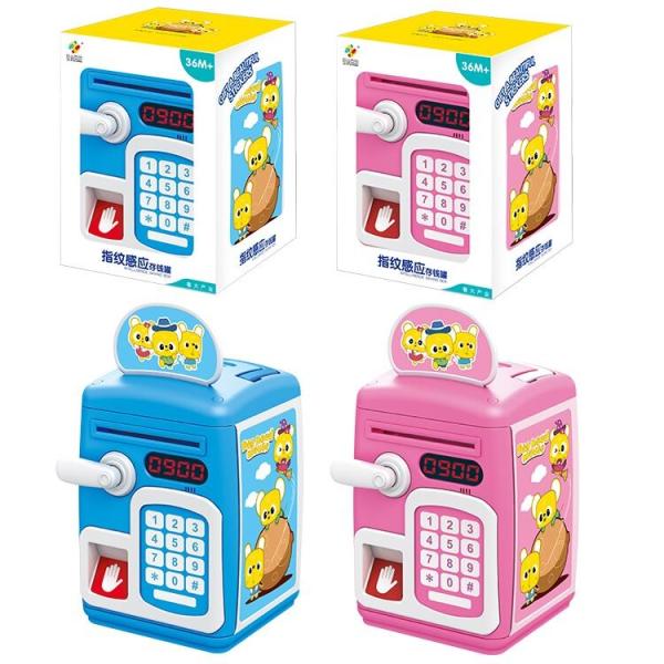mealheiro eletrônico 300g 15x20cm da senha de 2 cores para crianças