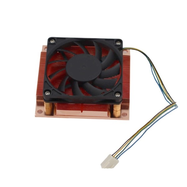 60mm PWM Fan All Copper CPU Heatsink Low Profile Cooler for Industrial Control Server Embedded System