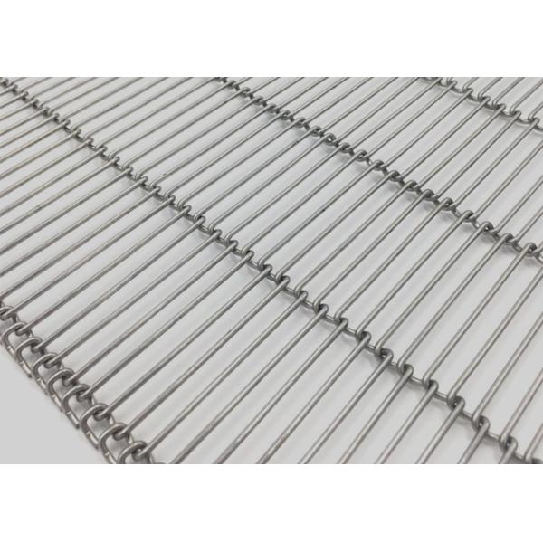 Malla de alambre decorativa plana tejida SS316 de la correa de impulsión para la malla incombustible de la cortina