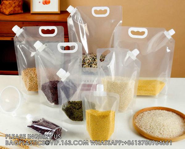 Spout Pouch Bag Clear Spout Pouch Beverages Detergent Packing Bag With Corner Spout And Handle