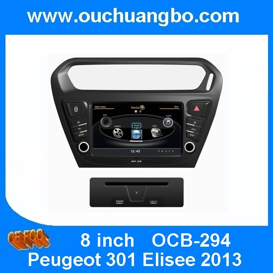 Ouchuangbo Auto DVD Radio GPS players for Peugeot 301 Elisee 2013 S100 Platform 3G Wifi GPS Navigation OCB-294