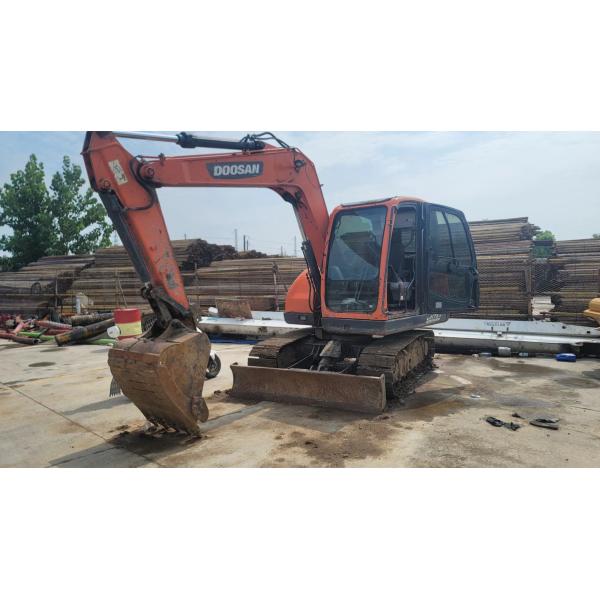 Excavadora DX75 usada, de segunda mano sin pintar Excavadora Doosan