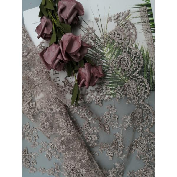 49 ткань сетки пинка 3D флористическая мягкая Тюль дюйма