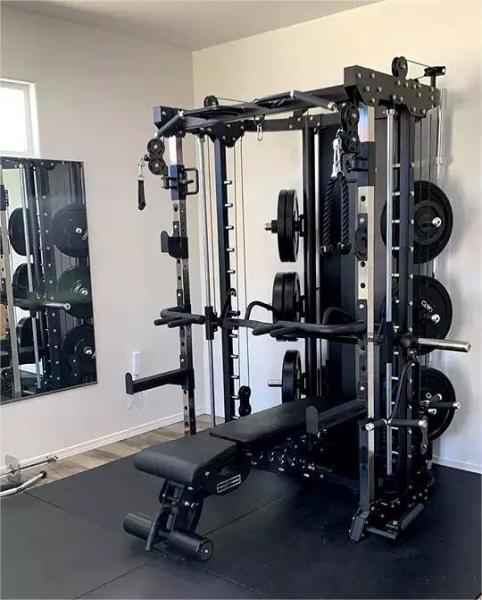 Gimnasio Comercial Entrenamiento de fuerza en interiores Cable Crossover Multifunción