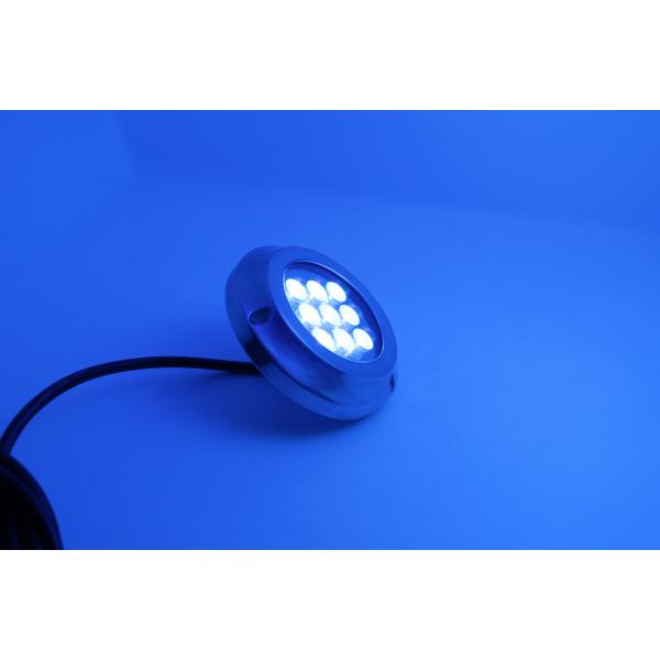 Blue Waterproof Led Marine light for Yacht 24w 12vdc RGB Underwater Boat Lights