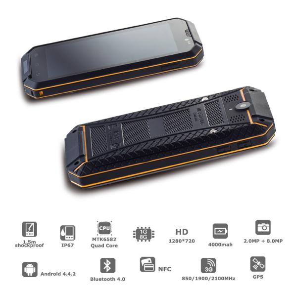 Cruiser BP25 unlocked dual sim rugged android smart phone shockproof dustproof