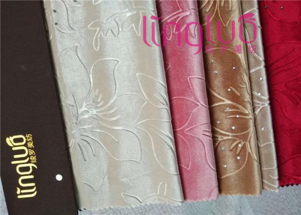 Without Backing Dying Italian Velvet Upholstery Fabric With Diamond Decorative