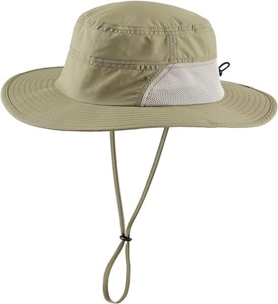 Wide Brim Bucket Hat Foldable Boonie Hat for Fishing Hiking Garden Safari Beach Breathable for Fishing, Hiking, Camping