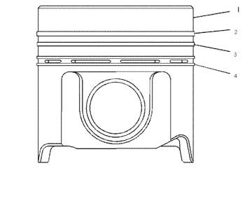 1W8922 Ring G Engine 1W-8922 Ring 1077563 Body As Piston Cylinder Liner 107-7563