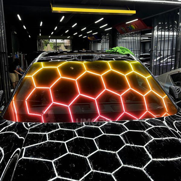 Premium Red Chameleon Car Windshield Protection Tint Film EPU Explosion Proof Self Healing Car Window Shield Protective Films