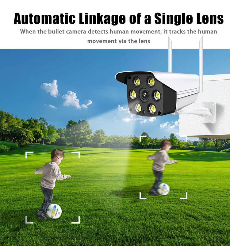 3MP/5MP Outdoor WiFi Security Camera, Bluetooth One‑Key Connection, Two‑Way Audio, IR & Spotlight Full‑Color Night Vision, Smart Human Detection, App & PC Remote Monitoring