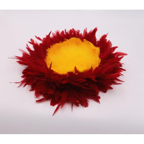 30*30 cm Handmade Hawaiian Feather Rattles Dyed Pattern Design