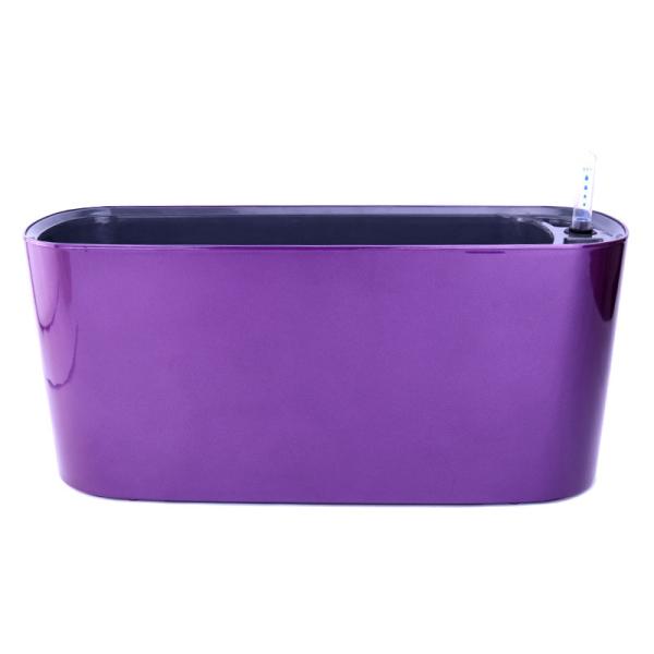 Metal Color Plastic Round Length 40cm Self Watering Houseplant Pots