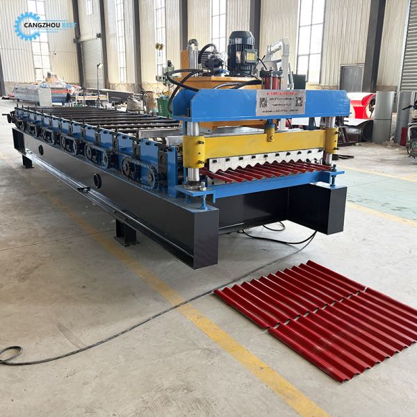 Manufacture Galvanized Steel Corruagted Roofing Sheet Roll Forming Machine 