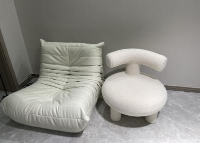 Lamb Velvet Small Single Sofa Chair Nordic White Living Room Chair