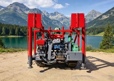 High Efficiency All Terrain Crawler Drilling Rig with Stable Performance and Hydraulic Drive