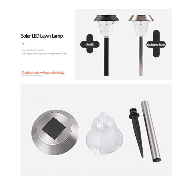 IP66 5W Solar Lawn Lamps , 400mAh LED Decorative Solar Garden Lights