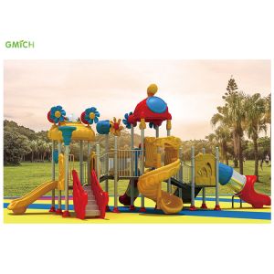 China Children Plastic Slide Cheap Amusement Park Kids Outdoor Playground Equipment