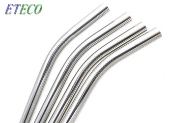 Outdoor Picnics Stainless Steel Reusable Straws Mirror Polishing Natural Bent